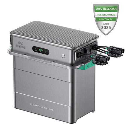 Balkonkraftwerk Platin+ 1780W/800W mit Zendure SolarFlow 800 Pro - NeueEnergie24