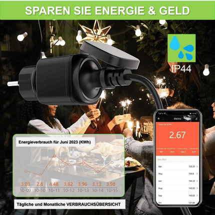 Smarte Steckdose Outdoor - NeueEnergie24