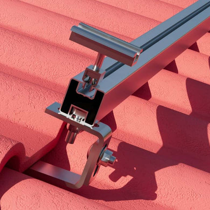 SOLARION® Solarmodul Halterung für Schrägdach/Ziegeldach (Vertikalmontage) - NeueEnergie24