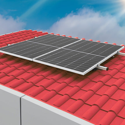 SOLARION® Solarmodul Halterung für Schrägdach/Ziegeldach (Vertikalmontage) - NeueEnergie24