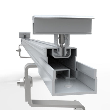 SOLARION® Solarmodul Halterung für Schrägdach/Ziegeldach (Vertikalmontage) - NeueEnergie24