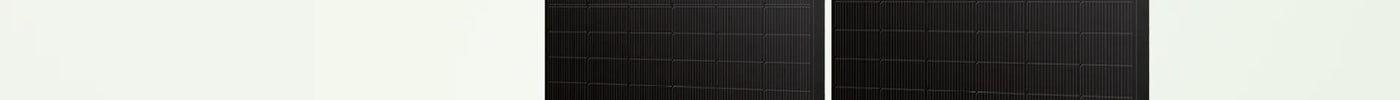 Balkonkraftwerk-Set mit zwei Full-Black-Solarmodulen und Mikro-Wechselrichter