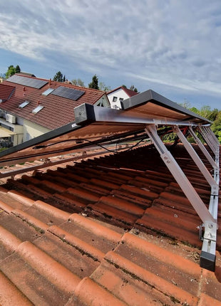 SOLARION® Modul Halterung Verstellbar 15°-30° für Flachdach / Fassade - NeueEnergie24