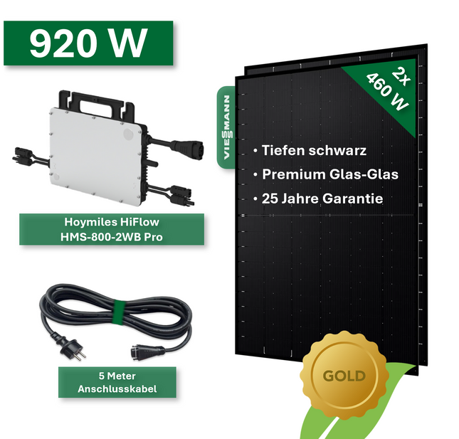 Centrale elettrica da balcone GOLD+ 920W/800W
