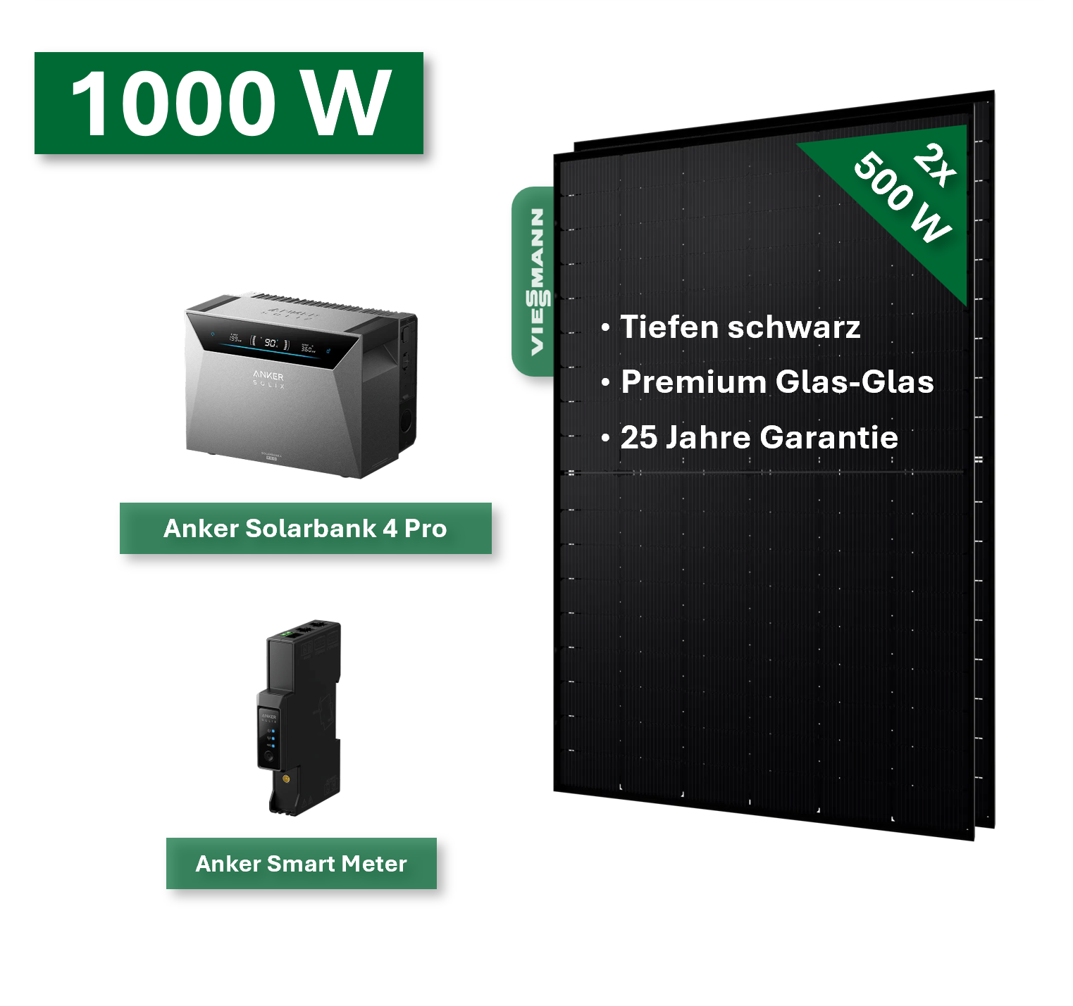 Balkonkraftwerk Pro 920W/800W mit Anker Solarbank 4 Pro Speichersystem