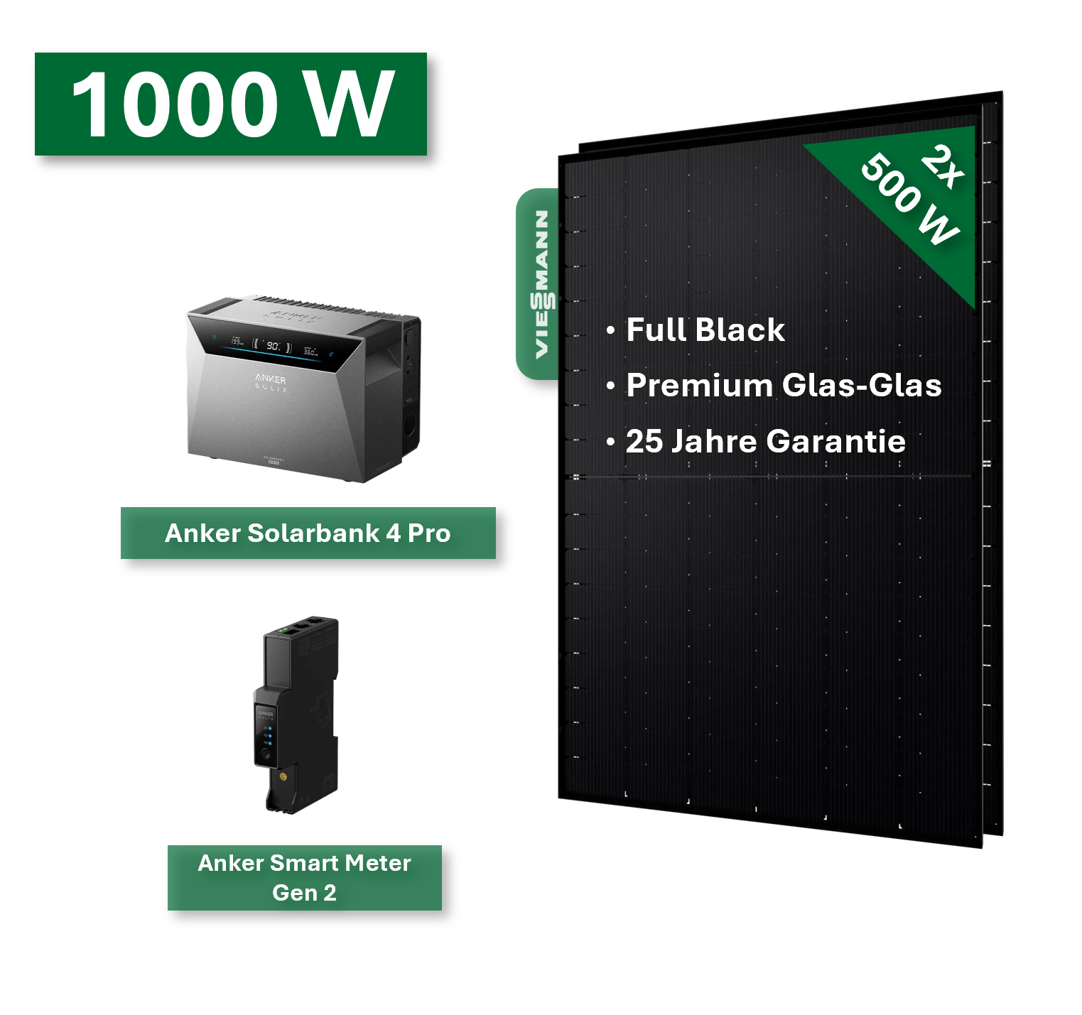 Balkonkraftwerk Pro 920W/800W mit Anker Solarbank 4 Pro Speichersystem