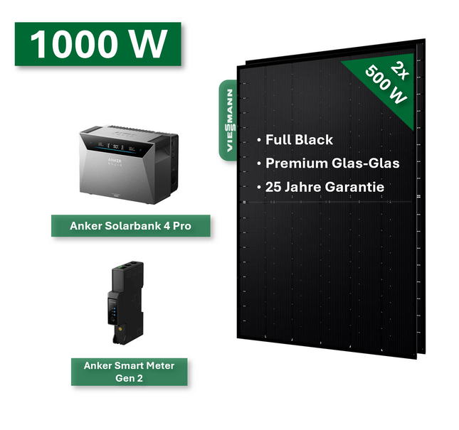 Balcony power plant Pro 920W/800W with Anker Solarbank 4 Pro Storage system