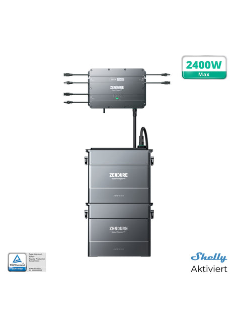 ZENDURE SuperCharged Smart PV HUB2000 + SolarFlow Set with AB2000 battery 1.92kWh
