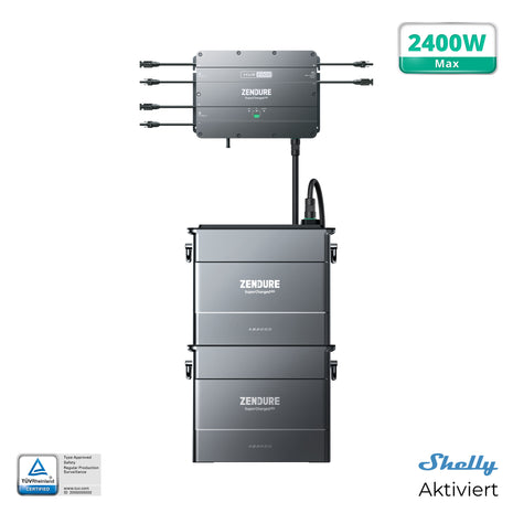 ZENDURE SuperCharged Smart PV HUB2000 + SolarFlow Set mit AB2000 Batterie 1,92kWh - NeueEnergie24