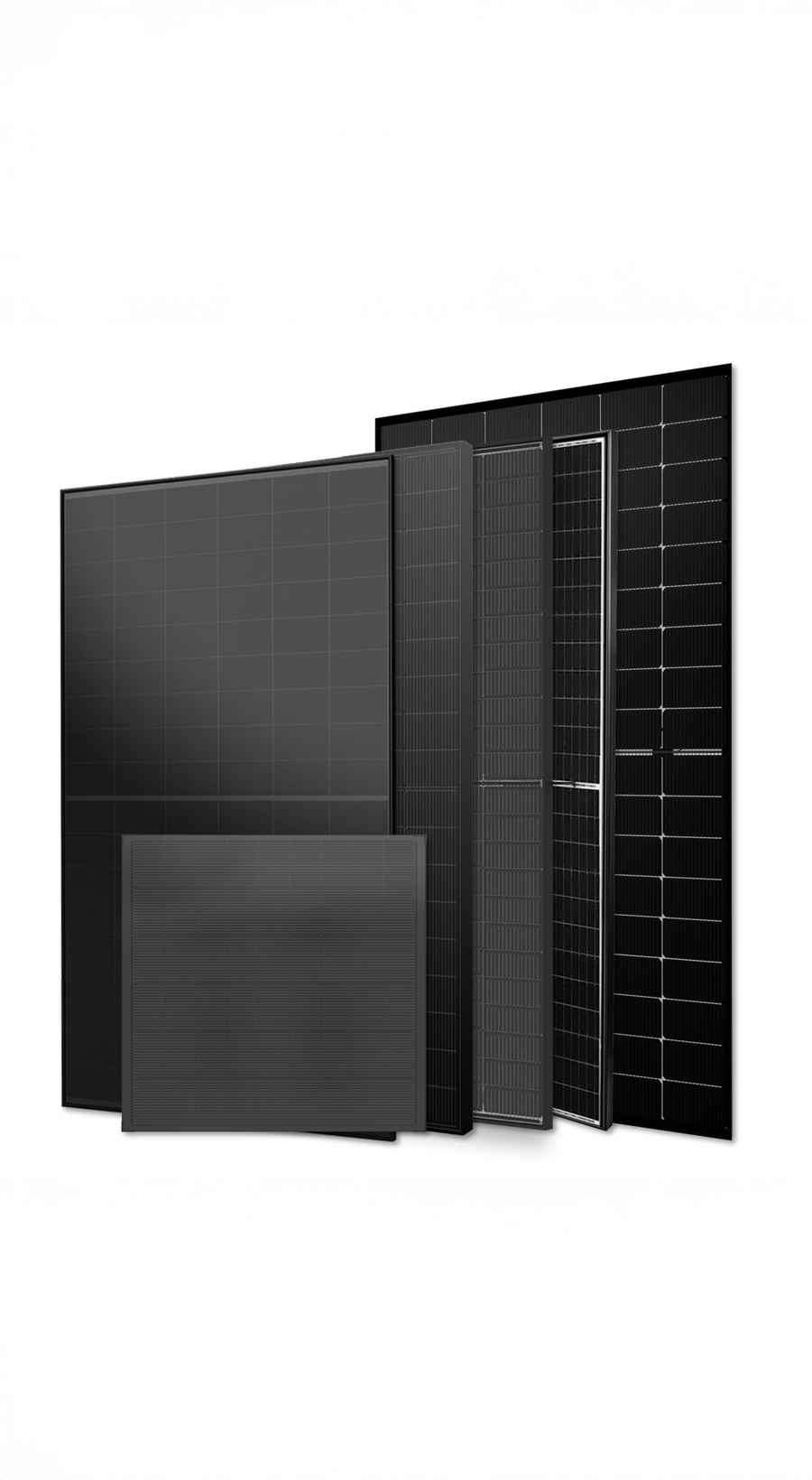 Solarmodule in Full-Black und mit Rahmen