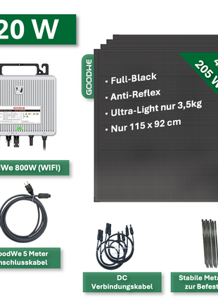 Balkonkraftwerk ULTRA-LIGHT 820W/800W GoodWe Suncake