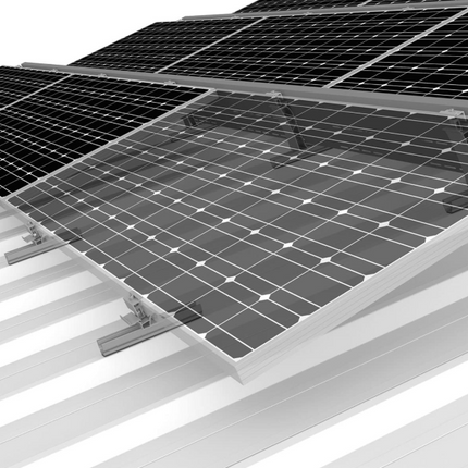 K2 Systems solar module holder for trapezoidal sheet metal (vertical installation)