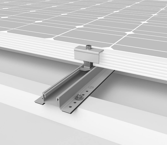 Portamoduli solari K2 Systems per lamiera trapezoidale