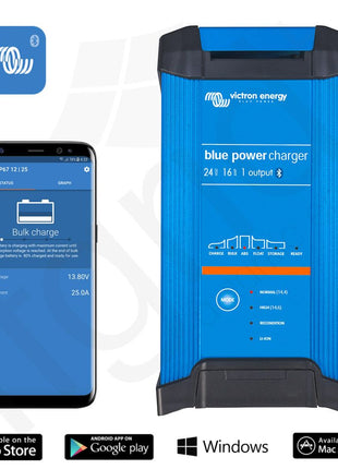 Victron Blue Smart IP22 24/16(1) Charger 24V 16A 1 Batterie - NeueEnergie24