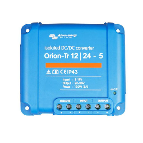 Victron Orion-Tr 12/24-5 isolated DC DC converter 12V to 24V 5A 120W 