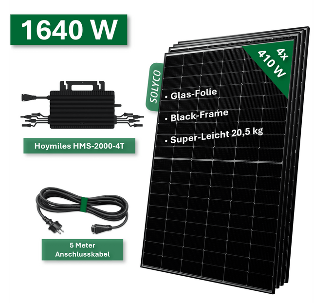 Balkonkraftwerk BASIC+ 1640W/2000W - NeueEnergie24