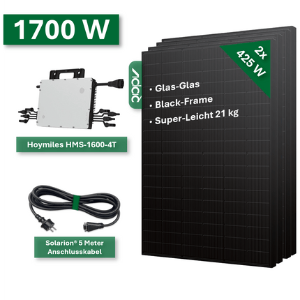 Balkonkraftwerk BASIC+ 1700W/1600W - NeueEnergie24