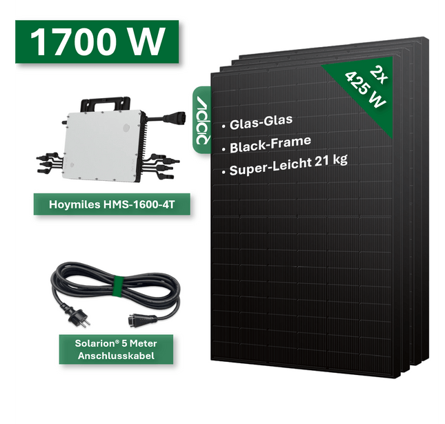 Balkonkraftwerk BASIC+ 1700W/1600W - NeueEnergie24