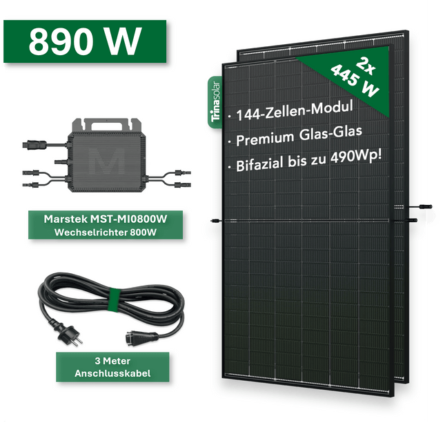 Balkonkraftwerk NEO+ 890W/800W - NeueEnergie24