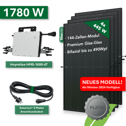 Balkonkraftwerk PLATIN+ 1780W/1600W - NeueEnergie24