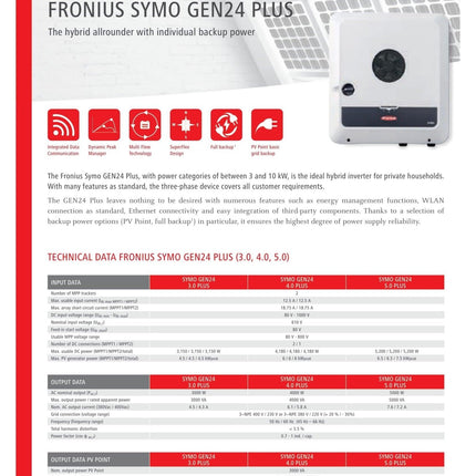 Fronius SYMO GEN24 4.0 PLUS - NeueEnergie24