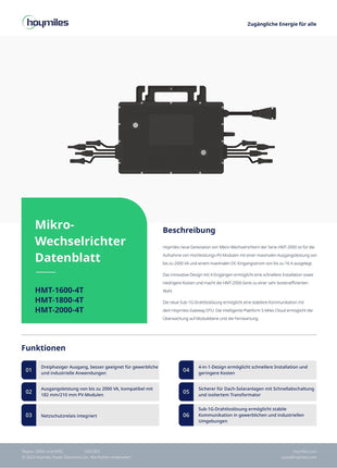 HOYMILES HMT-1800-4T 3F Wechselrichter - NeueEnergie24