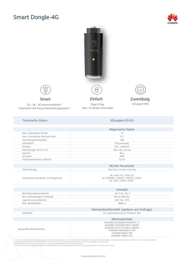 HUAWEI Smart Dongle - 4G - NeueEnergie24