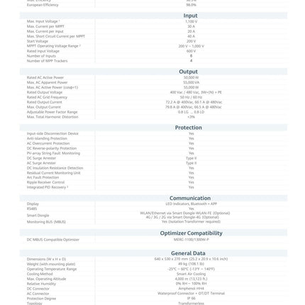 HUAWEI SUN 2000 - 50KTL - M3 - NeueEnergie24