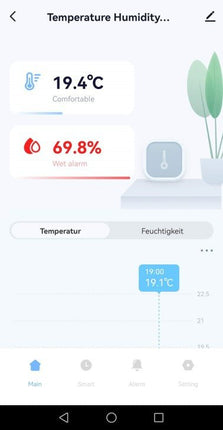 Luftfeuchte+Temperatur Sensor - Tuya Smart Wifi/ ZigBee/GoogleHome/Alexa/Bluetooth - NeueEnergie24