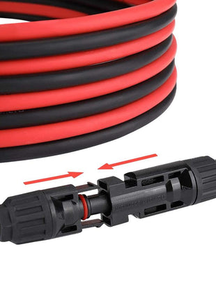 MC4 Solarkabel Verlängerungskabel 4mm² Paar - NeueEnergie24