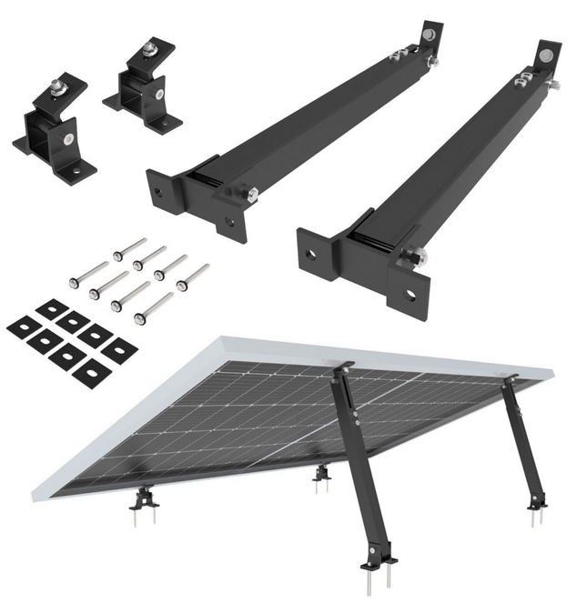 SOLARION® Modul Halterung Verstellbar 15° - 30° für Flachdach / Fassade - NeueEnergie24