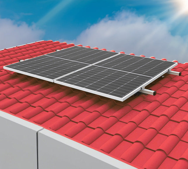 SOLARION® Solarmodul Halterung für Schrägdach/Ziegeldach (Vertikalmontage) - NeueEnergie24