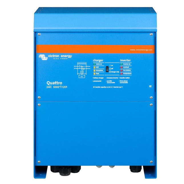 Victron Quattro 24/5000/120 24V 230V 4000W Sinus Wandler 120A Batterielader - NeueEnergie24
