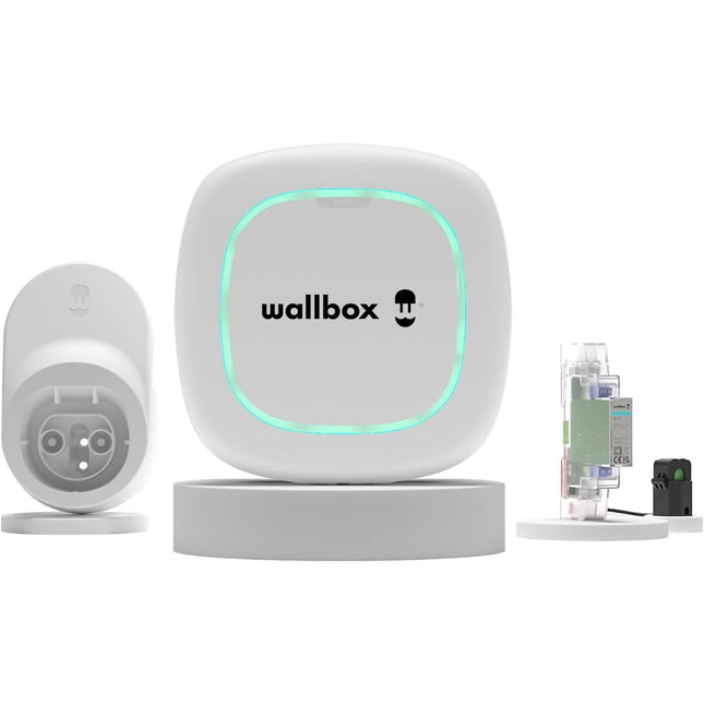 Wallbox Kit Pulsar Max PLP2 (7.4Kw / 5 Meter / Typ 2 / Weiß) & Klemme (1PH) & Dock - NeueEnergie24